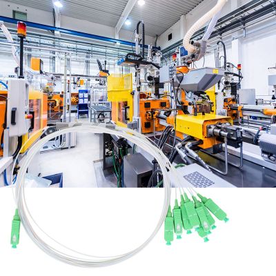 Akozon 1x8 Optical Splitter, PLC Pipe Type, Low Insertion Loss Networking Cables & Accessories for Efficient Computer Networking