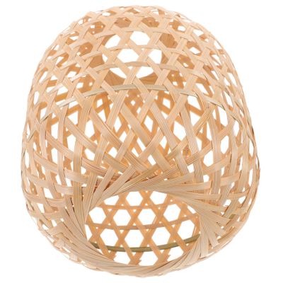 Levemolo Rustic Pendant Lampshade Hand-woven Light Cover for Ceiling Fixtures Softens Light for Home Hotel Restaurant Decor Easy Installation