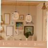 Levemolo Rustic Pendant Lampshade Hand-woven Light Cover for Ceiling Fixtures Softens Light for Home Hotel Restaurant Decor Easy Installation view 2