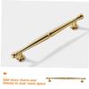 IWOWHERO Golden Handle Black Matte Modern Style Zinc Alloy for Kitchen Cabinets Wardrobes view 2