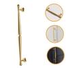 IWOWHERO Golden Handle Black Matte Modern Style Zinc Alloy for Kitchen Cabinets Wardrobes view 3