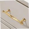 IWOWHERO Golden Handle Black Matte Modern Style Zinc Alloy for Kitchen Cabinets Wardrobes view 4