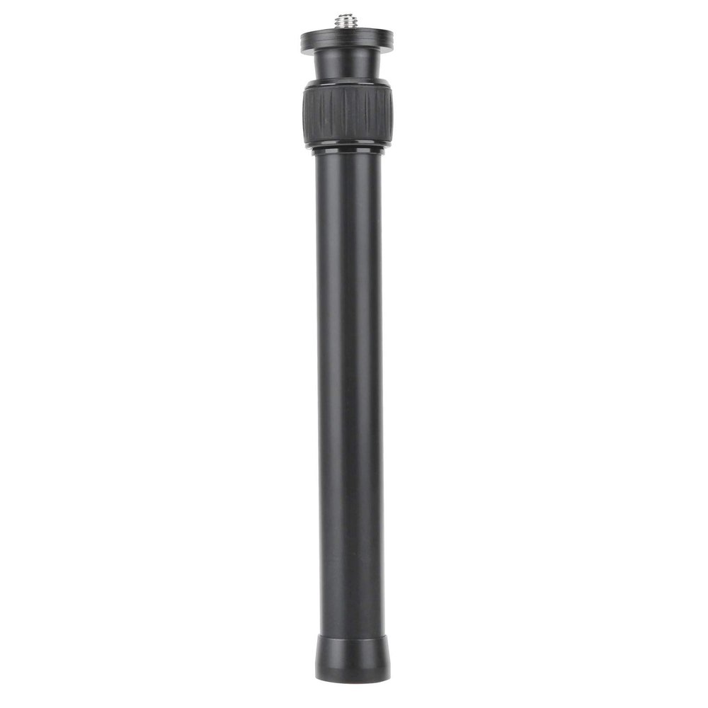 2 Section Aluminum Alloy Tripod Extension Tube, Adjustable Height 25 41cm, with 1/4in 3/8in Screw Interface, for Cameras and Other Devices, Lightweight and Sturdy