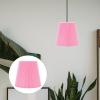 WHAMVOX Cloth Art Fabric Lamp Shade Replacement for Bedside and Desk Lamps Compatible Pink Pleated Design for Decor view 4