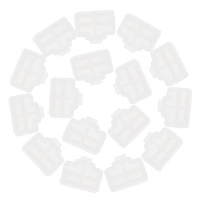 BRIGHTFUFU 50pcs Ethernet Port Caps Dust Covers for Routers Computers and Protection Against Dirt and Debris White for Network Devices