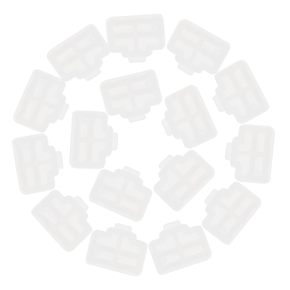 BRIGHTFUFU 50pcs Ethernet Port Caps Dust Covers for Routers Computers and Protection Against Dirt and Debris White for Network Devices