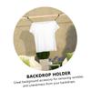 Mikikit 4 Pcs Photography Backdrop Clamp Fabric Clips for Hanging Laminated Clamp Practical Backdrop Fix Holder view 3