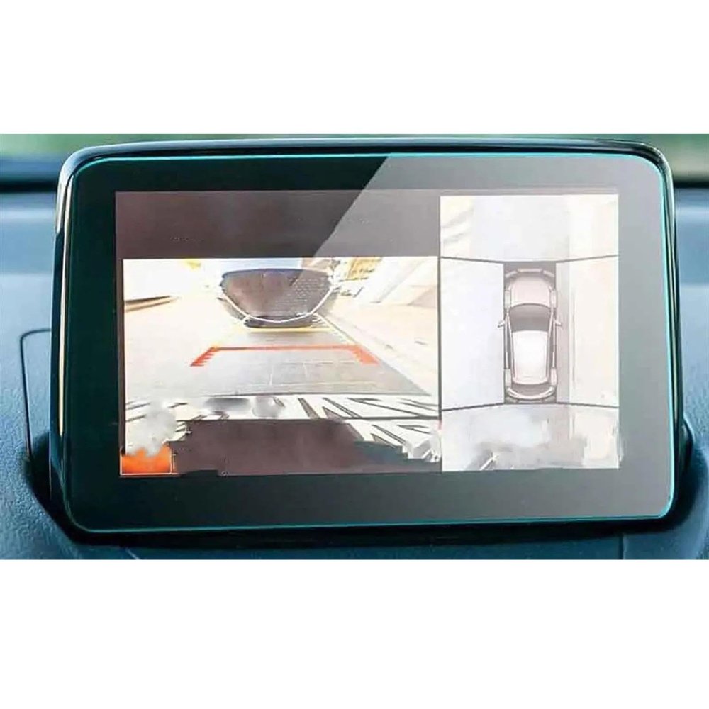Oulesh Navigation Screen Tempered Film for Mazda 2 2020, Car GPS Navigation Tempered Glass Screen Film