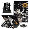 ACWDMKH for Amazon Fire Max 11 Tablet Case,(13th Generation, 2023 Release) 360 Degree Rotating Swivel PU Leather Stand Flip Folio Cover with Auto Wake/Sleep Case for Fire Max 11,American Flag Cat view 1