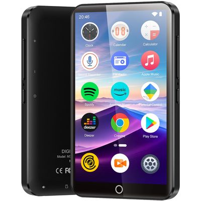 96GB MP3 Player with Bluetooth and WiFi, Portable 4.02 Inch Touchscreen MP4 Players, Android Kids MP3 Player with Spotify, Audible, Deezer, App Store, Digital HIFI Music Player with Speaker, up to 1TB