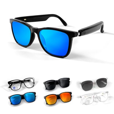 Wireless Bluetooth Sunglasses for Men Women - Polarized Smart Sunglasses with Speakers, Bluetooth 5.3 Audio, Compatible with iPhone Android