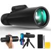 10-30x50 Monoculars for Adults High Powered with Smart Phone Holder & Upgraded Tripod, Starscope Monocular Military Grade for Outdoor Exploration, Bird Watching, and Scenic Viewing view 1