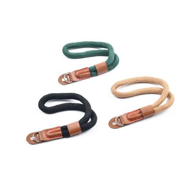 FELTECHELECTR Hand-woven Cotton Camera Wrist Strap Comfortable and Lightweight Photography Accessory for Interchangeable Lens Digital Cameras Khaki Color