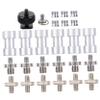 FELTECHELECTR Tripod Screw Adapter Kit Multi-Functional Camera Tripod Connector with - - Double-Head Screws Nuts and C-Ring for Photography Accessories view 1