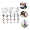 FELTECHELECTR Tripod Screw Adapter Kit Multi-Functional Camera Tripod Connector with - - Double-Head Screws Nuts and C-Ring for Photography Accessories view 4