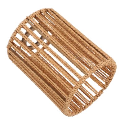 QUMIIRITY Replacement Pendant Lamp Shade Handcrafted Paper Rope Woven Design Lightweight and Easy to Install Versatile for Ceiling and Hanging Lights Compatible Bulbs Opening