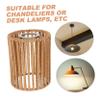 QUMIIRITY Replacement Pendant Lamp Shade Handcrafted Paper Rope Woven Design Lightweight and Easy to Install Versatile for Ceiling and Hanging Lights Compatible Bulbs Opening view 4