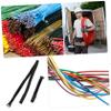 FELTECHELECTR 20pcs Hook and Loop Nylon Fasteners for Cable Management Wire Organizer Straps Black for Use view 3