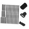 FELTECHELECTR 20pcs Hook and Loop Nylon Fasteners for Cable Management Wire Organizer Straps Black for Use view 4