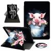 ACWDMKH for Amazon Fire Max 11 Tablet Case,(13th Generation, 2023 Release) 360 Degree Rotating Swivel PU Leather Stand Flip Folio Cover with Auto Wake/Sleep Case for Fire Max 11,Cute Pig view 1