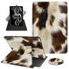 ACWDMKH for Amazon Fire Max 11 Tablet Case,(13th Generation, 2023 Release) 360 Degree Rotating Swivel PU Leather Stand Flip Folio Cover with Auto Wake/Sleep Case for Fire Max 11,Brown Fur Pattern view 1