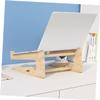 CONGARTENO Laptop Stand Slope Wooden Computer Rack Notebook Bracket Desk Riser Ergonomic Viewing view 2