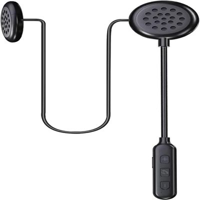 JZAQ BT40 Motorcycle Helmet Bluetooth Headset, Black, Wireless, Bluetooth 5.0, IP67 Waterproof, 90H Playtime, Modern Style, Adult Unisex, Compatible with Smartphones, MP3, GPS