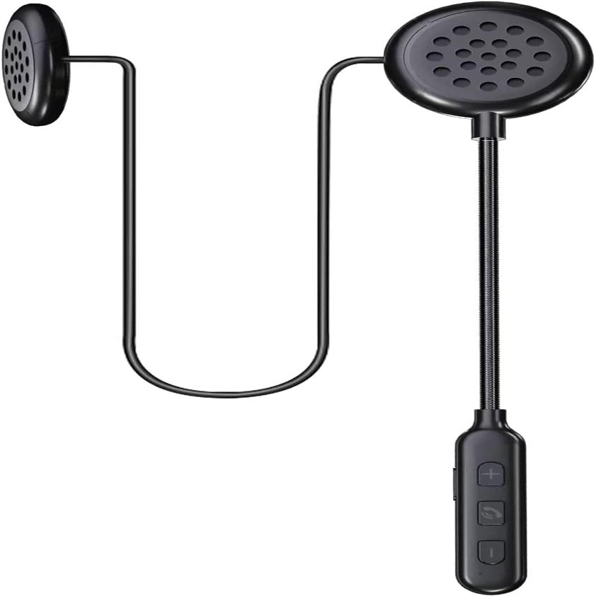 JZAQ BT40 Motorcycle Helmet Bluetooth Headset, Black, Wireless, Bluetooth 5.0, IP67 Waterproof, 90H Playtime, Modern Style, Adult Unisex, Compatible with Smartphones, MP3, GPS