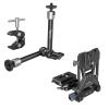 Bundle: SmallRig Clamp w/ 1/4" and 3/8" Thread and 9.8 Inches Adjustable Friction Power Articulating Magic Arm and SmallRig V Mount Battery Plate view 1