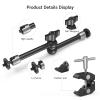 Bundle: SmallRig Clamp w/ 1/4" and 3/8" Thread and 9.8 Inches Adjustable Friction Power Articulating Magic Arm and SmallRig V Mount Battery Plate view 2