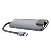 Mikikit Type-c Adapter with Pd Charging and Network Hub Compact USB Docking Station for Laptop and Computer Durable Design No Drivers Required view 1
