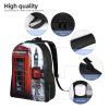DJUETRUI Backpack for Men Women Lightweight Travel Backpack England UK Retro London Telephone Carry On Backpack Laptop Backpack Casual Daypack view 3