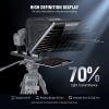 NEEWER Basics X16B Aluminum Alloy Liftable Teleprompter 16" for iPad Tablet DSLR Camera, No Assembly, Remote & App Control, Compatible with iOS Android, Pro for Online Teaching Live Streaming view 3