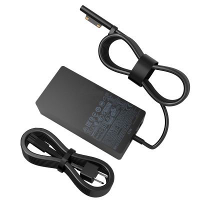 65W Surface Pro Charger for Microsoft Surface Pro 11 10 9 8 7+ 7 6 5 4 3 X 1706 1950 1943 1876 1800 1958 1866 1724 1963 1796 1769 1735Windows Surface Laptop 5 4 3 2 1 Also Supports 44W 36W Laptop