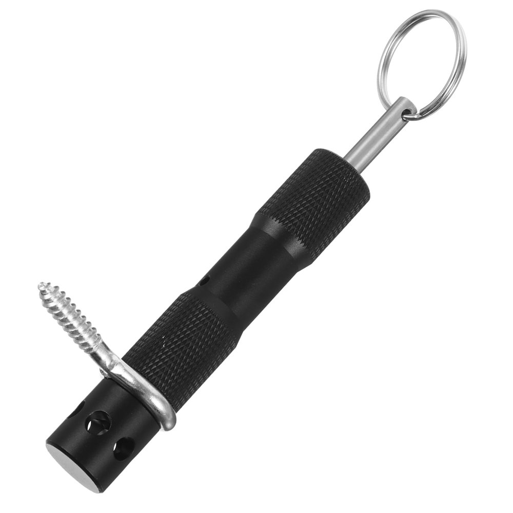 BESPORTBLE Perimeter Trip Alarm for Camping Durable Black Outdoor Security Device with Multi-triggering Methods Essential Bear Safety Tool for Wilderness Adventures