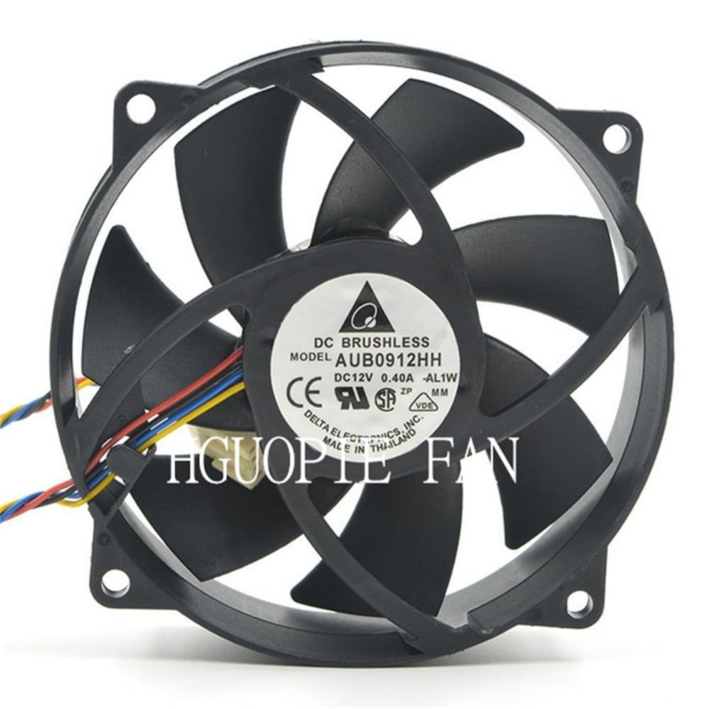 HGUOPIE for Delta Fan AUB0912HH DC 12V 0.40A 92X92X25mm 4-Wires CPU Case Cooling Fan