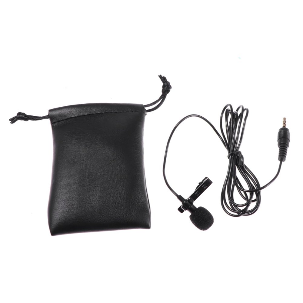 WHAMVOX Clip Lavalier Microphone Mini Condenser Mic for Phone Recording High Sensitivity Portable Clip Microphone Windscreen for Lectures Singing and Streaming Audio