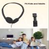 MNINEANDMORE 50 Pack Bulk Headphones for School Classroom, Adjustable On-Ear Headsets Wired Fit Kids to Adults, Wholesale Class Set Individually PackedBlack view 3