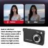 ASHATA Digital Camera, 1080P HD 50MP Digital Cameras for Photography, Autofocus Vlogging Camera with 16X Digital Zoom and 2.8 Inch TFT Screen, LED Flash, for Travel (Black) view 4