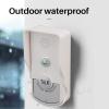 GRCFUMO Voice Intercom Doorbell, Rechargeable Wire Less Call Doorbell with Power Light Display, Waterproof 2 Way Voice Intercom for Household view 2