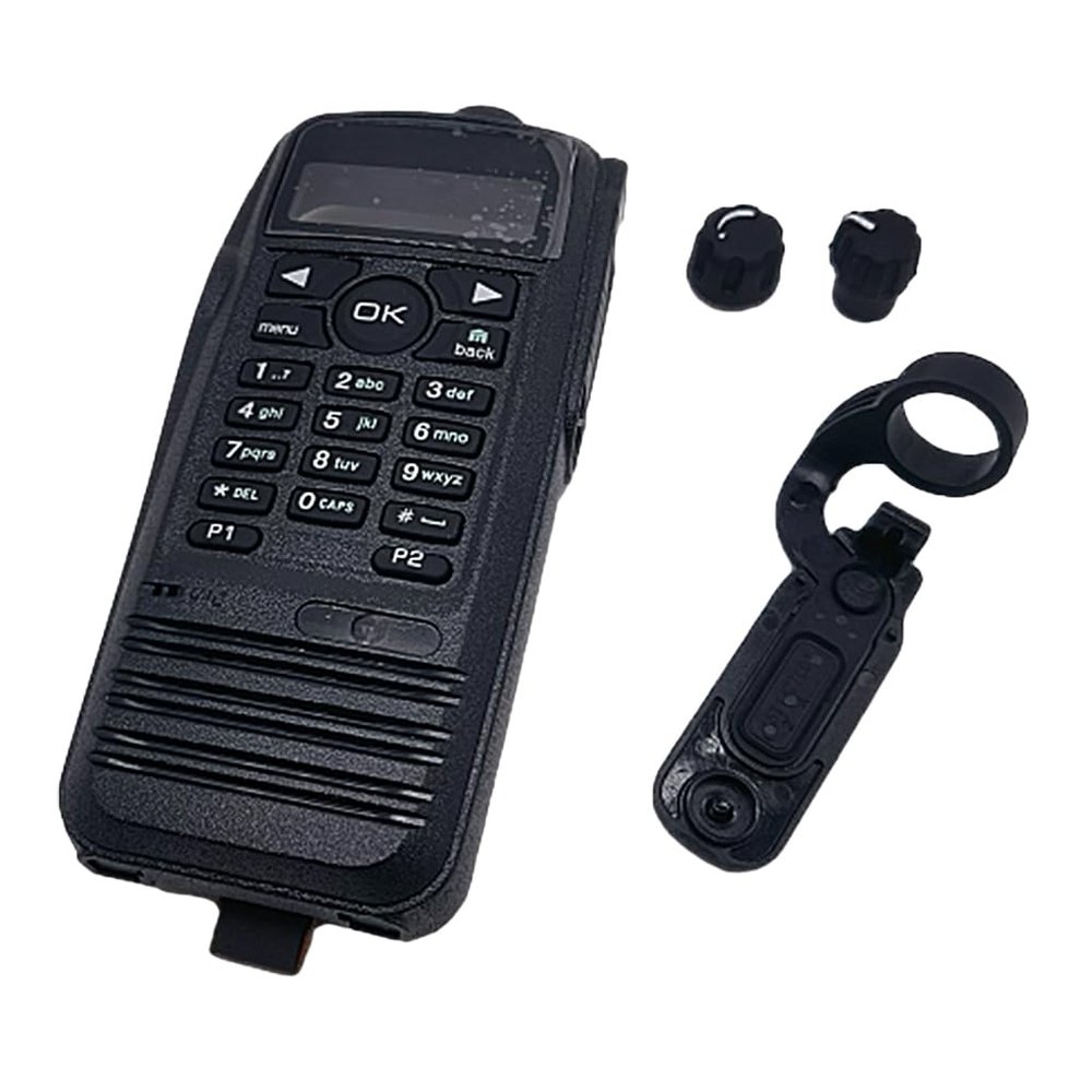 Vdaxvme Black Aftermarket Repair Front Set Case Housing with Flexes Cable for XPR6550 Radio Accessory