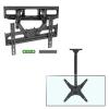 EconoMe TV Wall Mount for Most 32-70 inch TVs, Max VESA 400X400mm, up to 99lbs, and MOUNTUP Ceiling TV Mount for Most 24''- 65'' TVs, up to 99lbs, Max VESA 400x400mm view 1