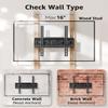 EconoMe TV Wall Mount for Most 32-70 inch TVs, Max VESA 400X400mm, up to 99lbs, and MOUNTUP Full Motion TV Mount for Most 42-82 Inch TVs, Max VESA 600x400mm Hold up to 100 lbs view 3