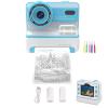 ASHATA Kids Camera Instant Print,1080P Kids Instant Cameras, 48MP 16X Digital Zoom Flash Timing Function Dual Lens 2.4 Inch Screen Photo Video Camera, 1200mAh Battery (Blue) view 1