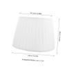 QUMIIRITY Rustic Fabric Table Lamp Shade Pleated Design for Bulbs Easy Installation Light Cover for Home Decor and Living Spaces view 2