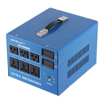 Sootvp DT-5000VA Voltage Converter Transformer, 110V/120V/220V/240V Step Up/Down Power Converter, 5000W Portable Hand Strap Transformer Converter for Home Appliances Industrial Equipment