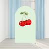 Aerdce Cherry Theme Arch Backdrop Cover Chiara Backdrops Mint Green Stretchy Arched Stands Covers for Baby Birthday Party Decoration(Only Cover) view 2