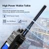 Retevis NR30S Radios(6Pack) Bundle with Speaker Mic(6Pack), High Power GMRS 2 Way Radio Long Range, IP67 Waterproof Two Way Radios, Noise Canceling, Group Call, for Construction view 2