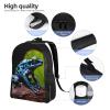 DJUETRUI Backpack for Men Women Lightweight Travel Backpack Dart Frog Blue Carry On Backpack Laptop Backpack Casual Daypack view 3