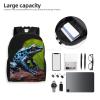 DJUETRUI Backpack for Men Women Lightweight Travel Backpack Dart Frog Blue Carry On Backpack Laptop Backpack Casual Daypack view 4